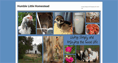 Desktop Screenshot of humblelittlehomestead.com