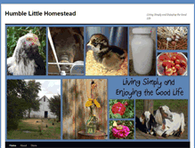 Tablet Screenshot of humblelittlehomestead.com